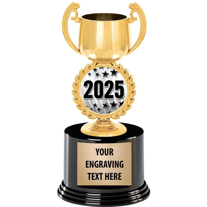 8" CHAPLET CUP GLD W/RND BS