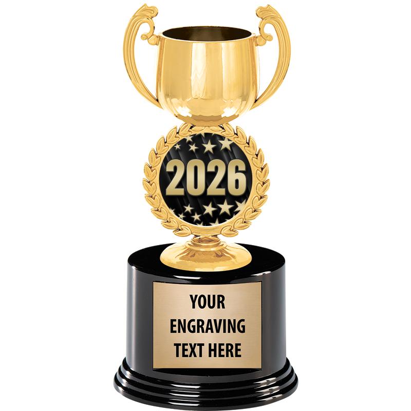 8" CHAPLET CUP GLD W/RND BS