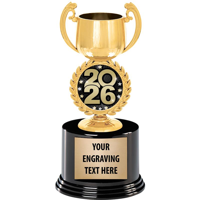 8" CHAPLET CUP GLD W/RND BS