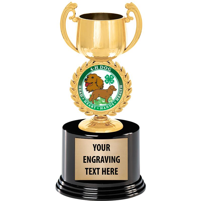 8" CHAPLET CUP GLD W/RND BS