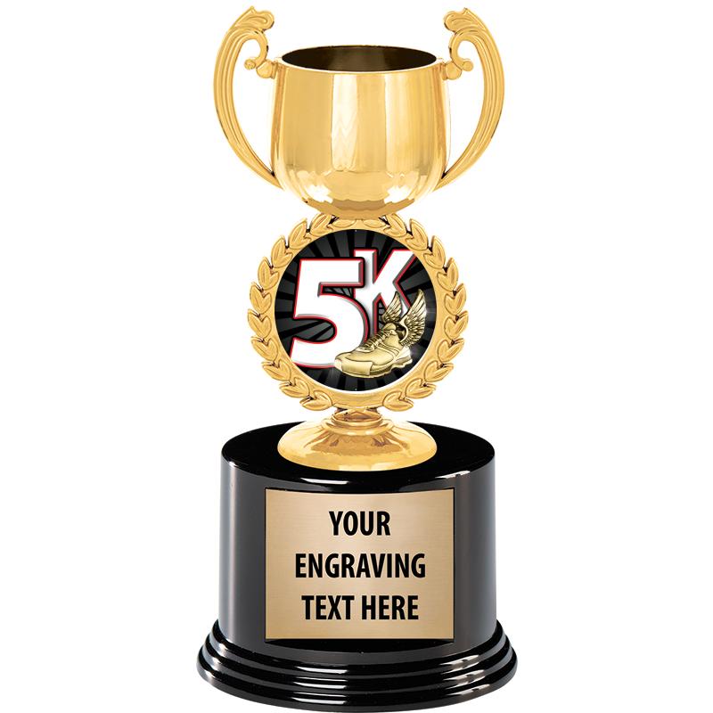 8" CHAPLET CUP GLD W/RND BS