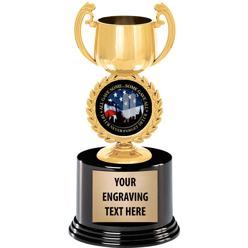 8" CHAPLET CUP GLD W/RND BS