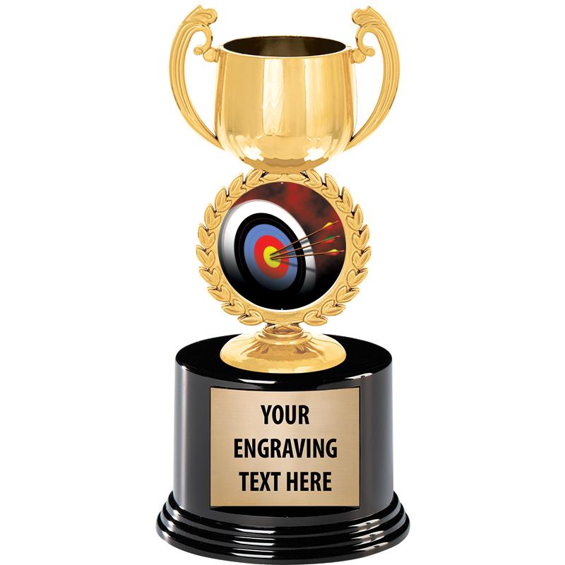 8" CHAPLET CUP GLD W/RND BS