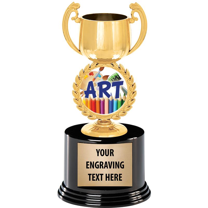 8" CHAPLET CUP GLD W/RND BS