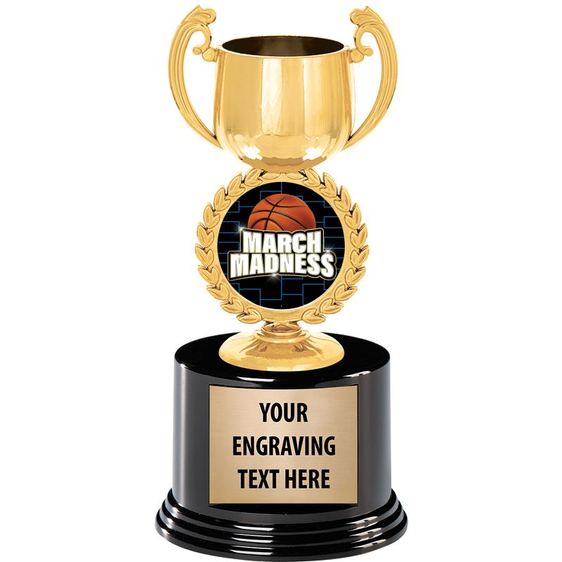 8" CHAPLET CUP GLD W/RND BS