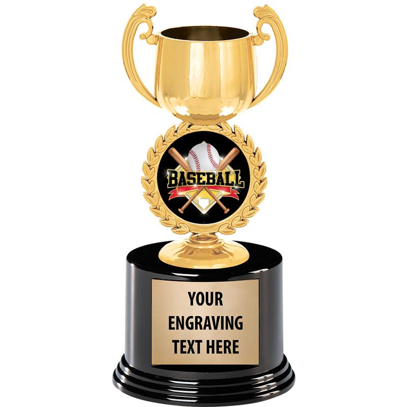 8" CHAPLET CUP GLD W/RND BS