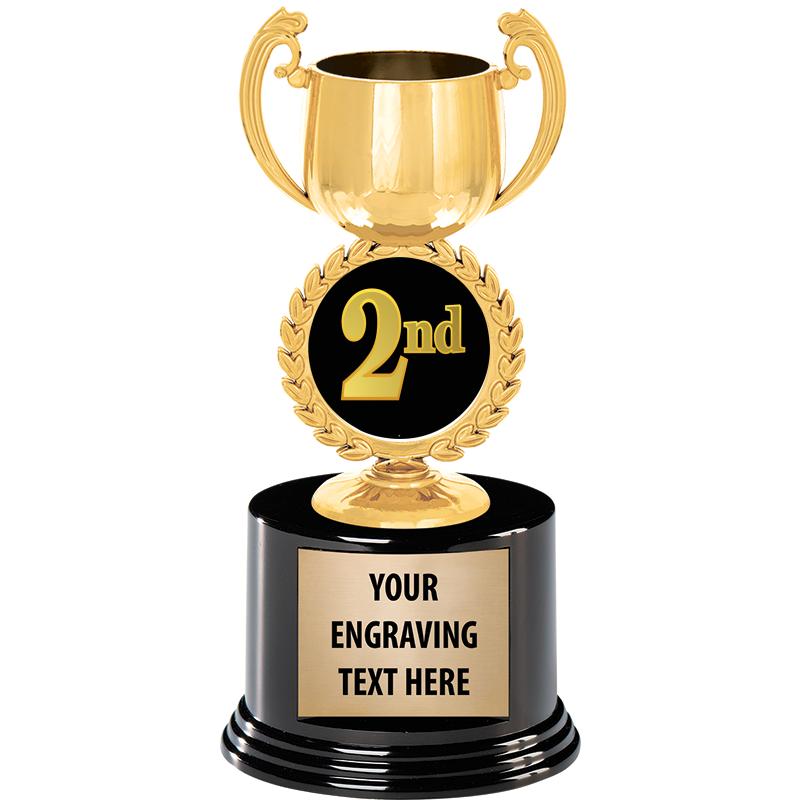 8" CHAPLET CUP GLD W/RND BS