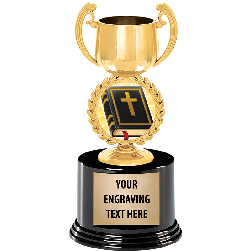 8" CHAPLET CUP GLD W/RND BS