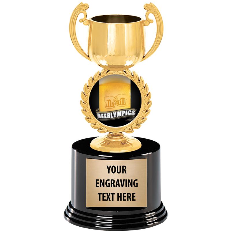 8" CHAPLET CUP GLD W/RND BS