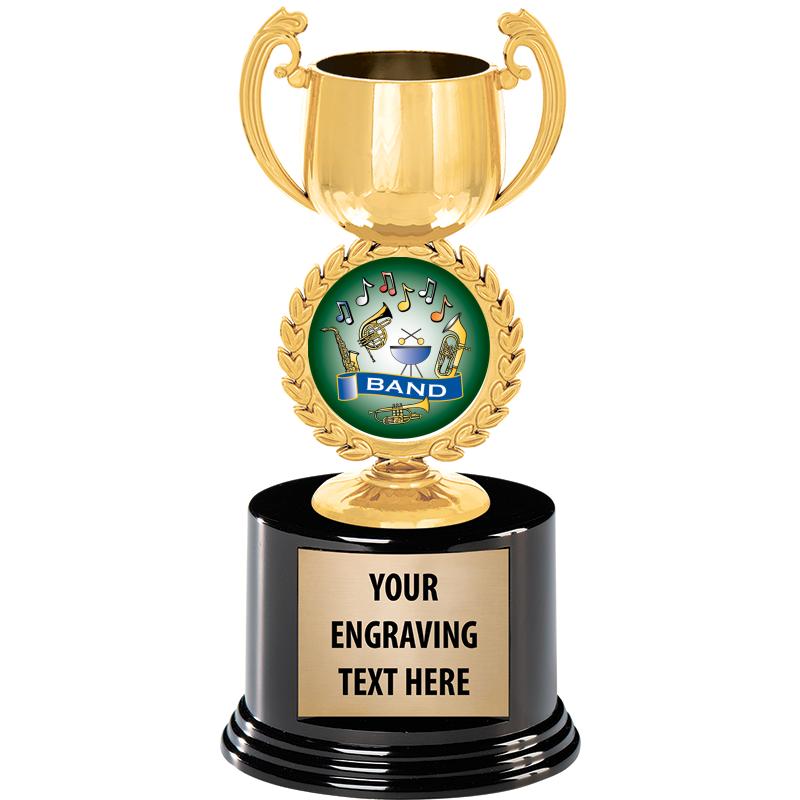 8" CHAPLET CUP GLD W/RND BS