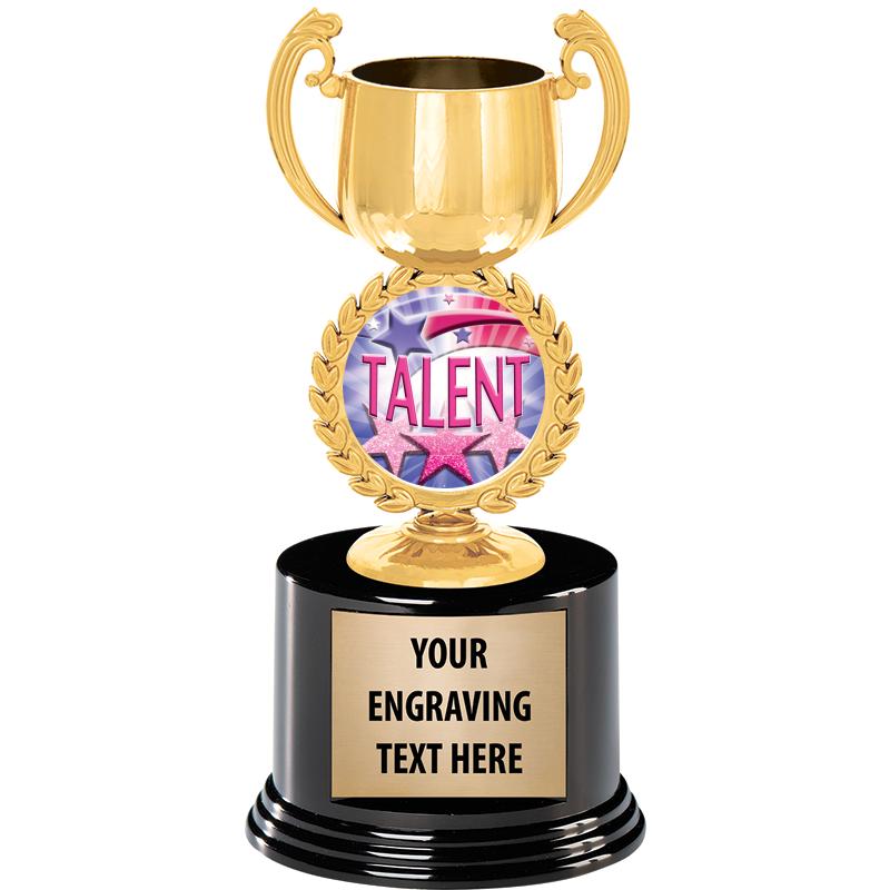 8" CHAPLET CUP GLD W/RND BS