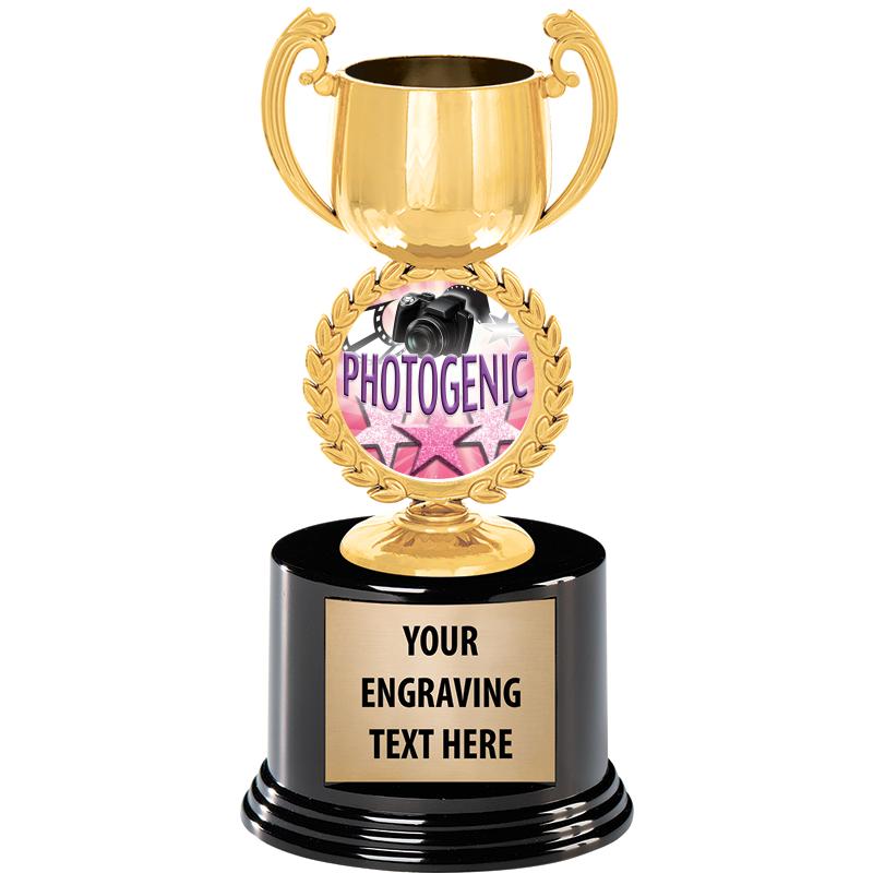 8" CHAPLET CUP GLD W/RND BS