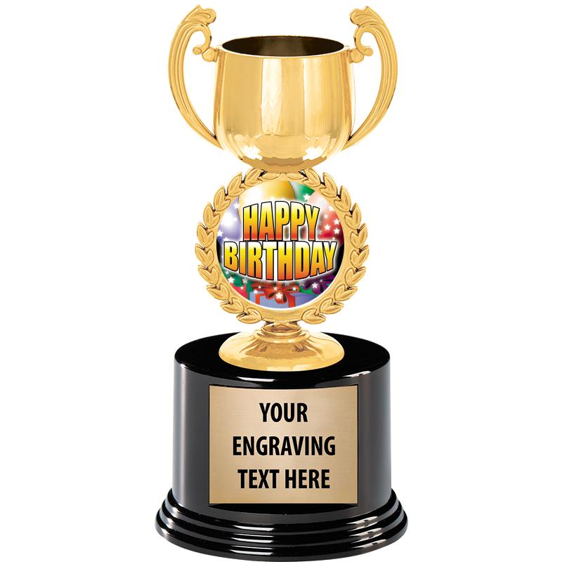 8" CHAPLET CUP GLD W/RND BS