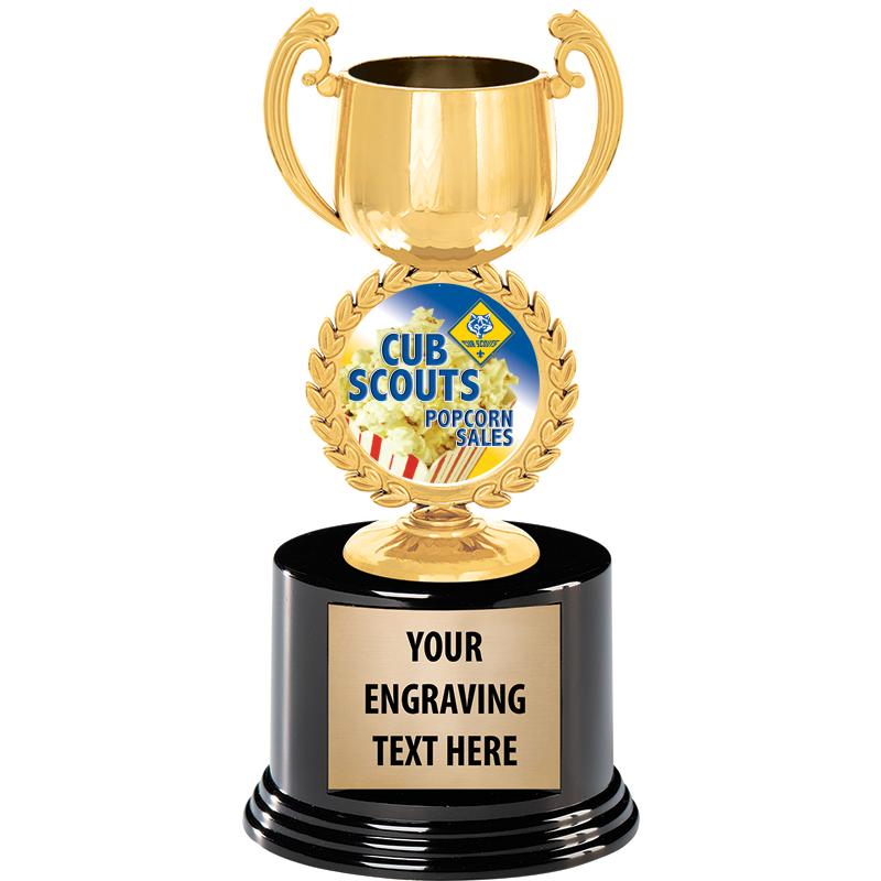 8" CHAPLET CUP GLD W/RND BS