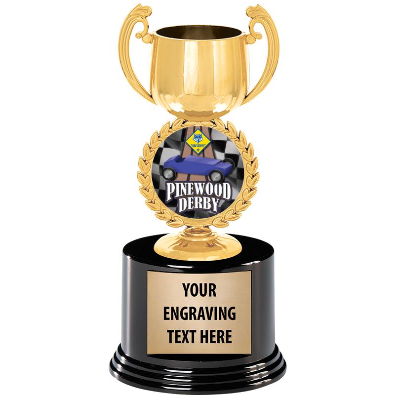 8" CHAPLET CUP GLD W/RND BS