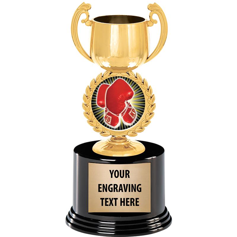 8" CHAPLET CUP GLD W/RND BS