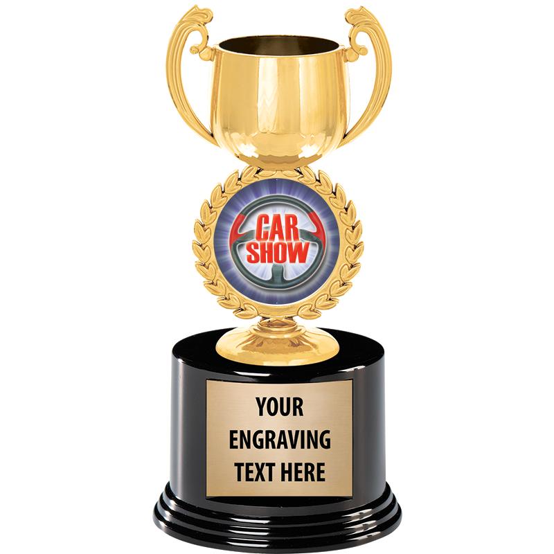 8" CHAPLET CUP GLD W/RND BS