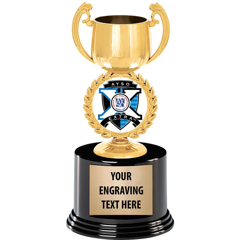 8" CHAPLET CUP GLD W/RND BS