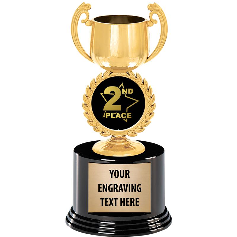 8" CHAPLET CUP GLD W/RND BS