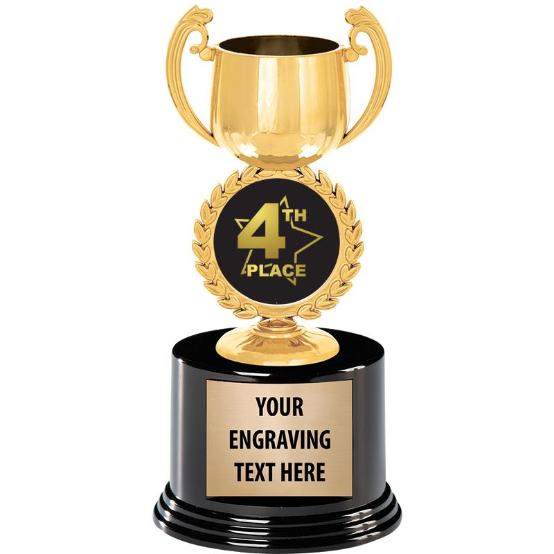 8" CHAPLET CUP GLD W/RND BS