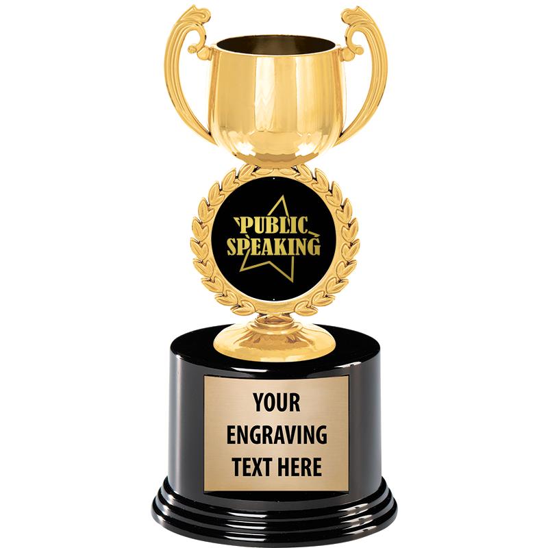 8" CHAPLET CUP GLD W/RND BS