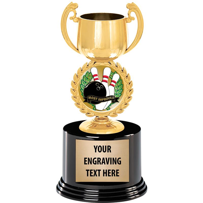 8" CHAPLET CUP GLD W/RND BS