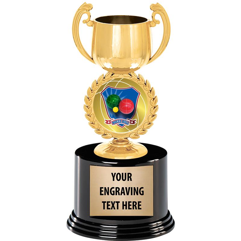 8" CHAPLET CUP GLD W/RND BS