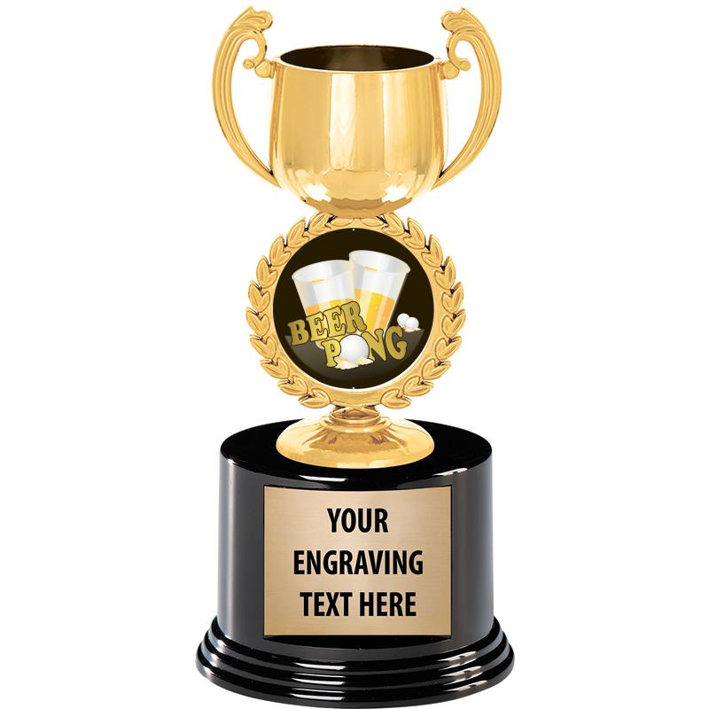 8" CHAPLET CUP GLD W/RND BS