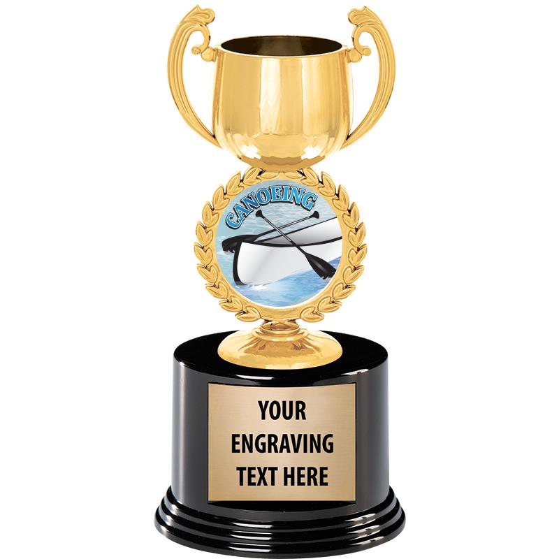 8" CHAPLET CUP GLD W/RND BS