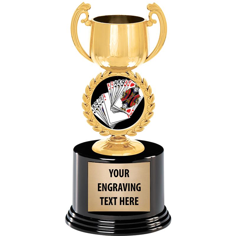 8" CHAPLET CUP GLD W/RND BS