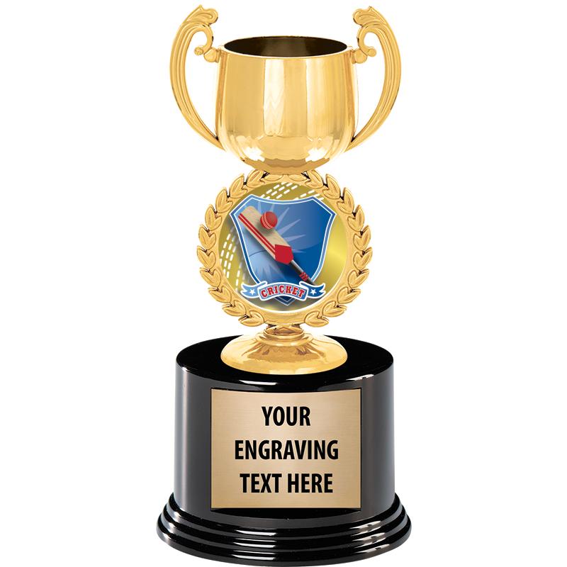 8" CHAPLET CUP GLD W/RND BS