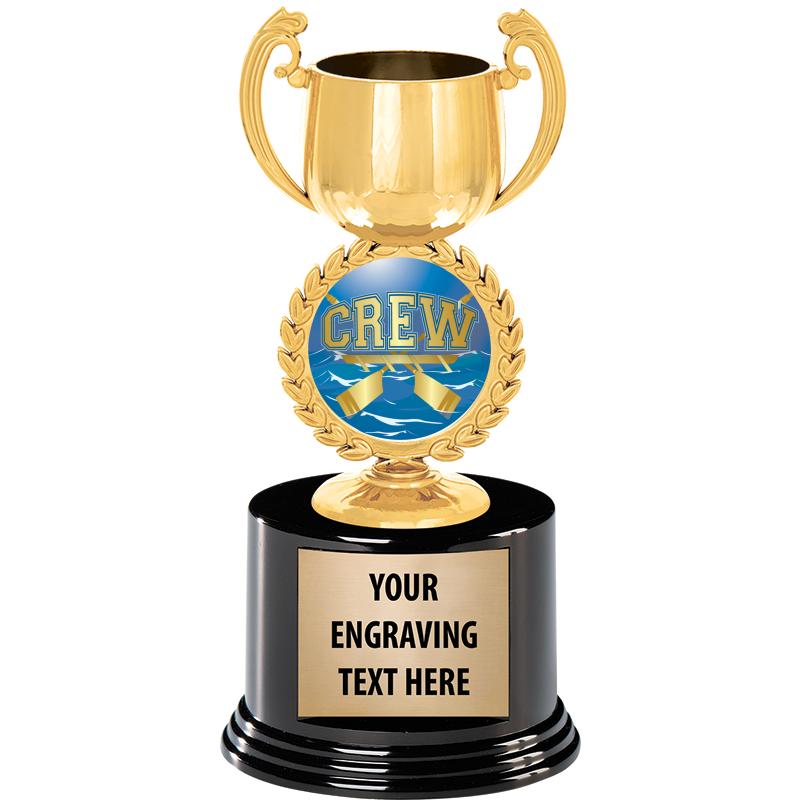 8" CHAPLET CUP GLD W/RND BS