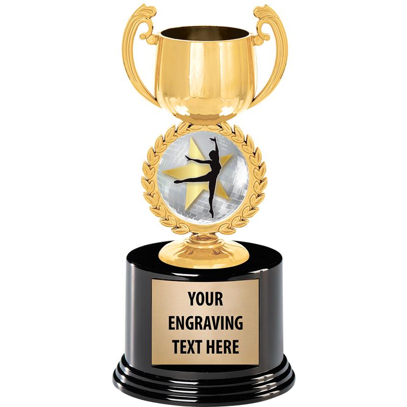 8" CHAPLET CUP GLD W/RND BS