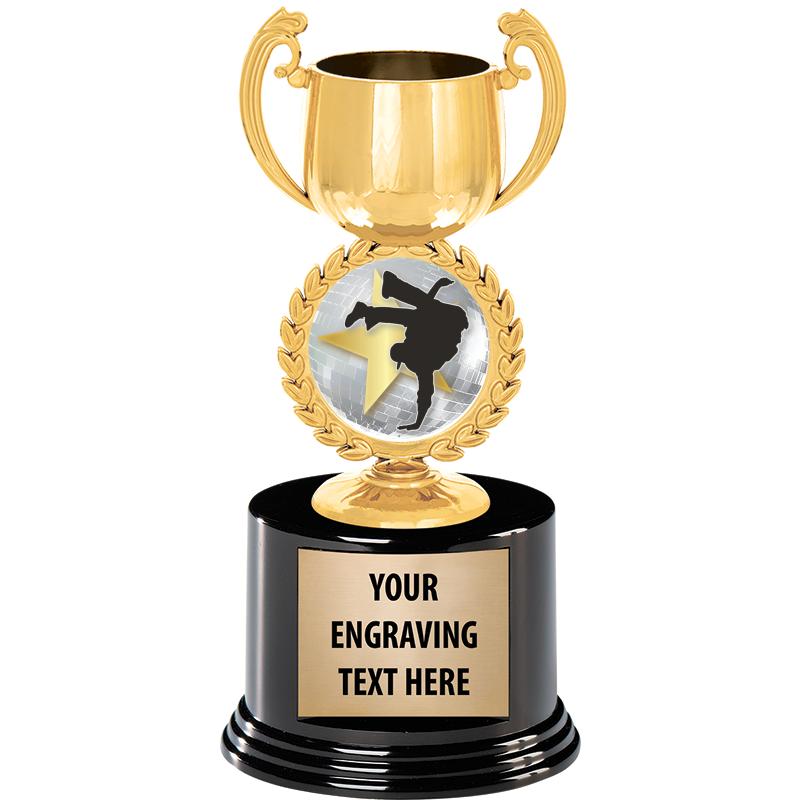 8" CHAPLET CUP GLD W/RND BS