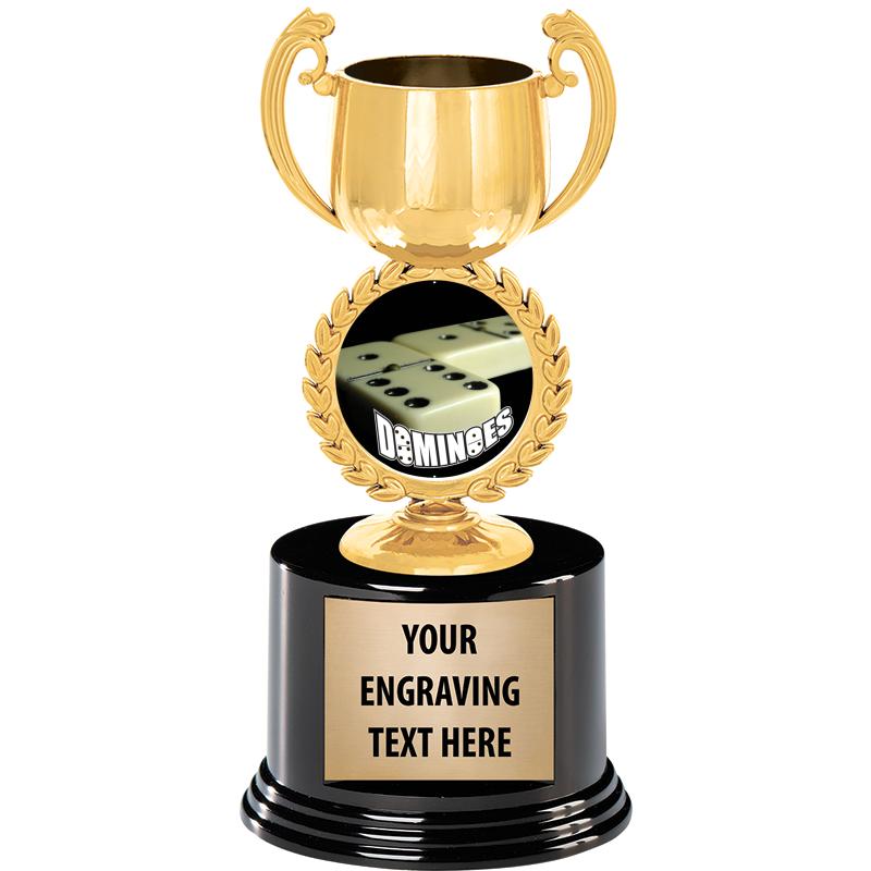 8" CHAPLET CUP GLD W/RND BS