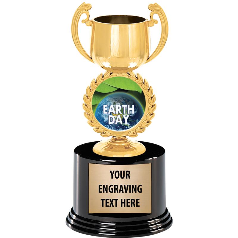 8" CHAPLET CUP GLD W/RND BS