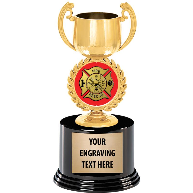 8" CHAPLET CUP GLD W/RND BS