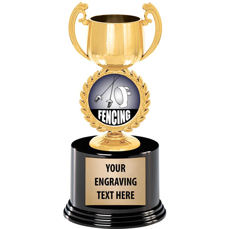 8" CHAPLET CUP GLD W/RND BS