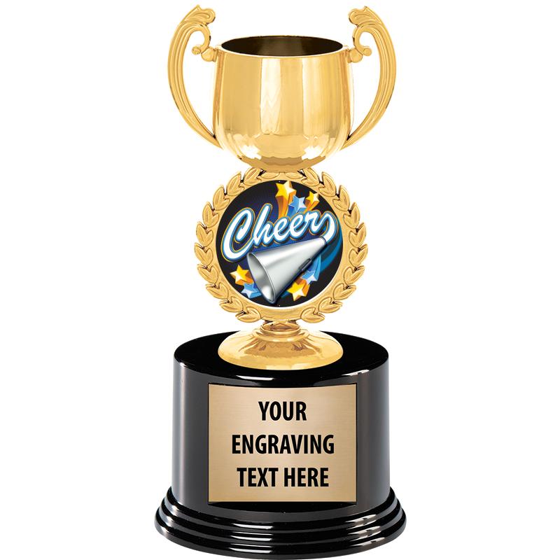 8" CHAPLET CUP GLD W/RND BS