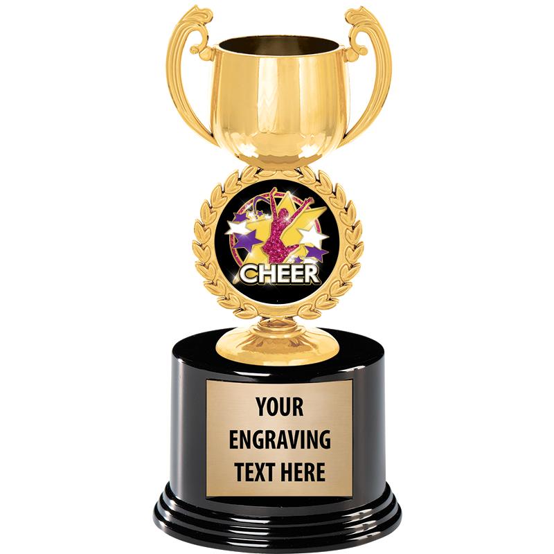 8" CHAPLET CUP GLD W/RND BS