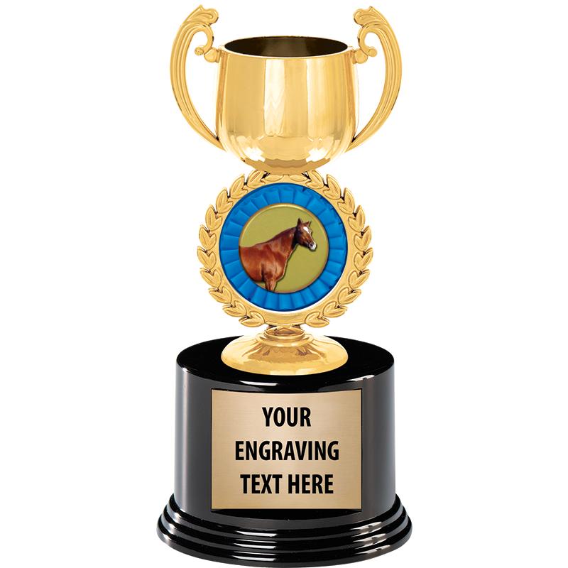 8" CHAPLET CUP GLD W/RND BS