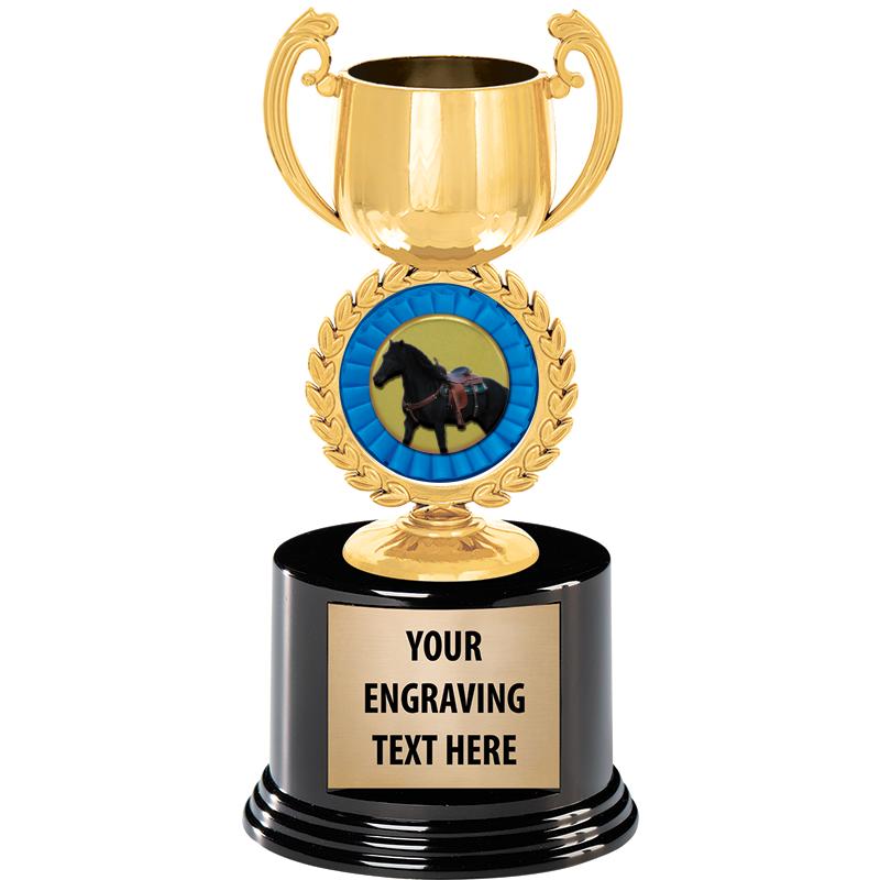 8" CHAPLET CUP GLD W/RND BS