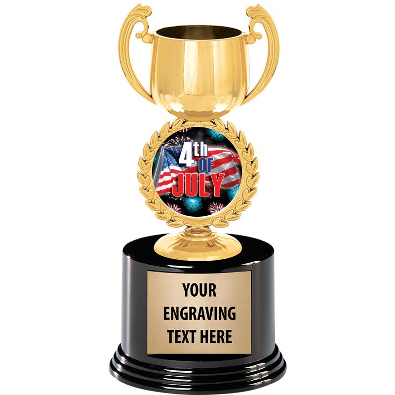 8" CHAPLET CUP GLD W/RND BS