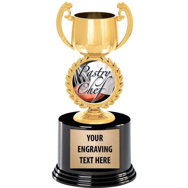 8" CHAPLET CUP GLD W/RND BS