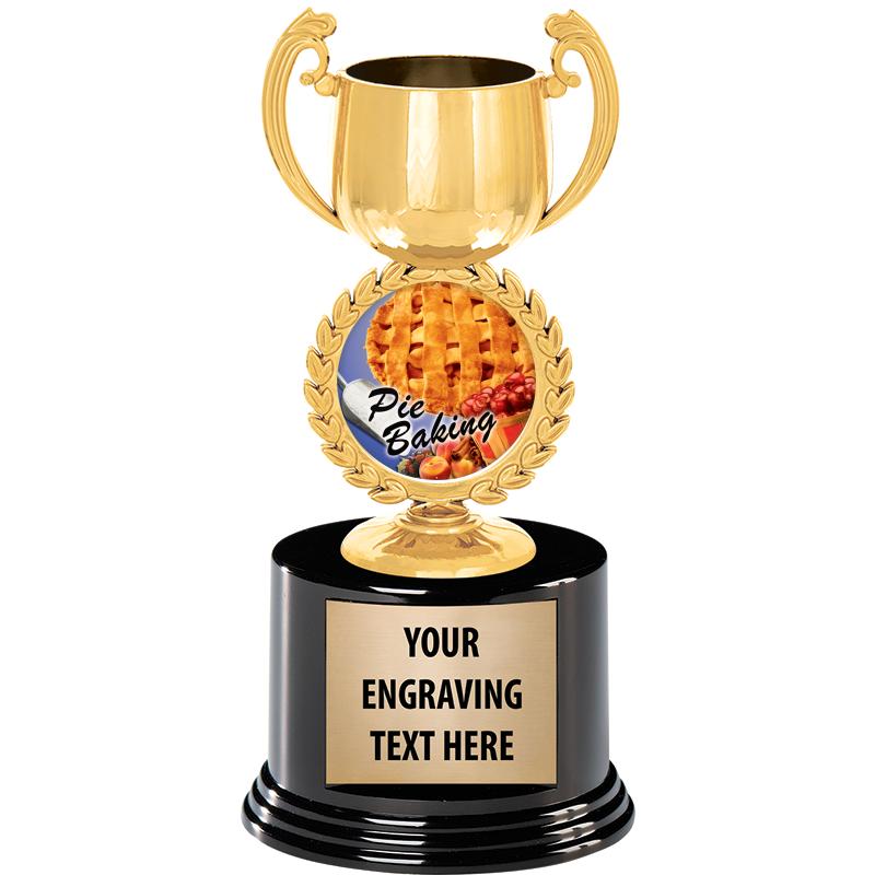 8" CHAPLET CUP GLD W/RND BS