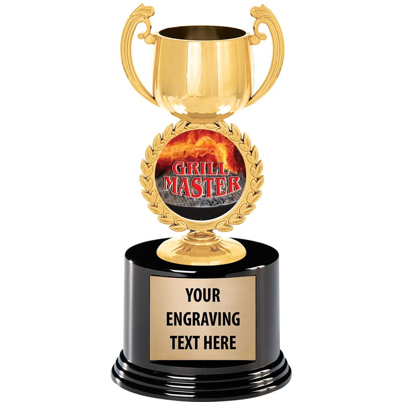 8" CHAPLET CUP GLD W/RND BS