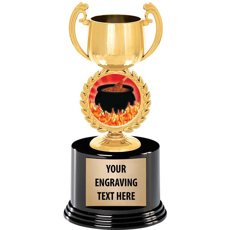 8" CHAPLET CUP GLD W/RND BS