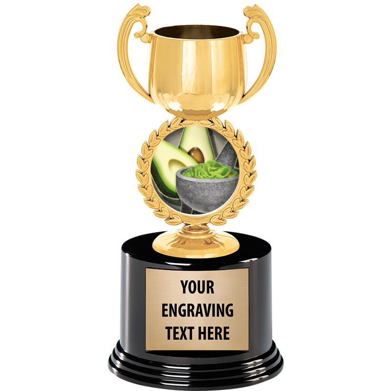 8" CHAPLET CUP GLD W/RND BS