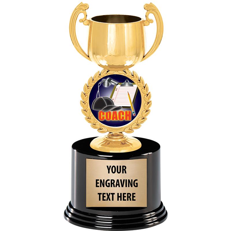 8" CHAPLET CUP GLD W/RND BS