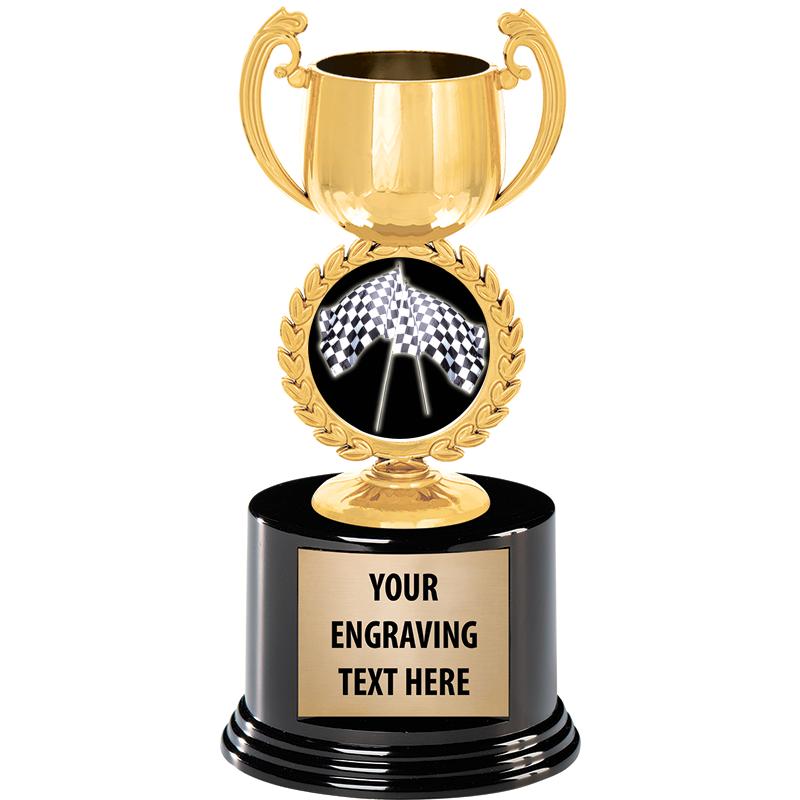 8" CHAPLET CUP GLD W/RND BS